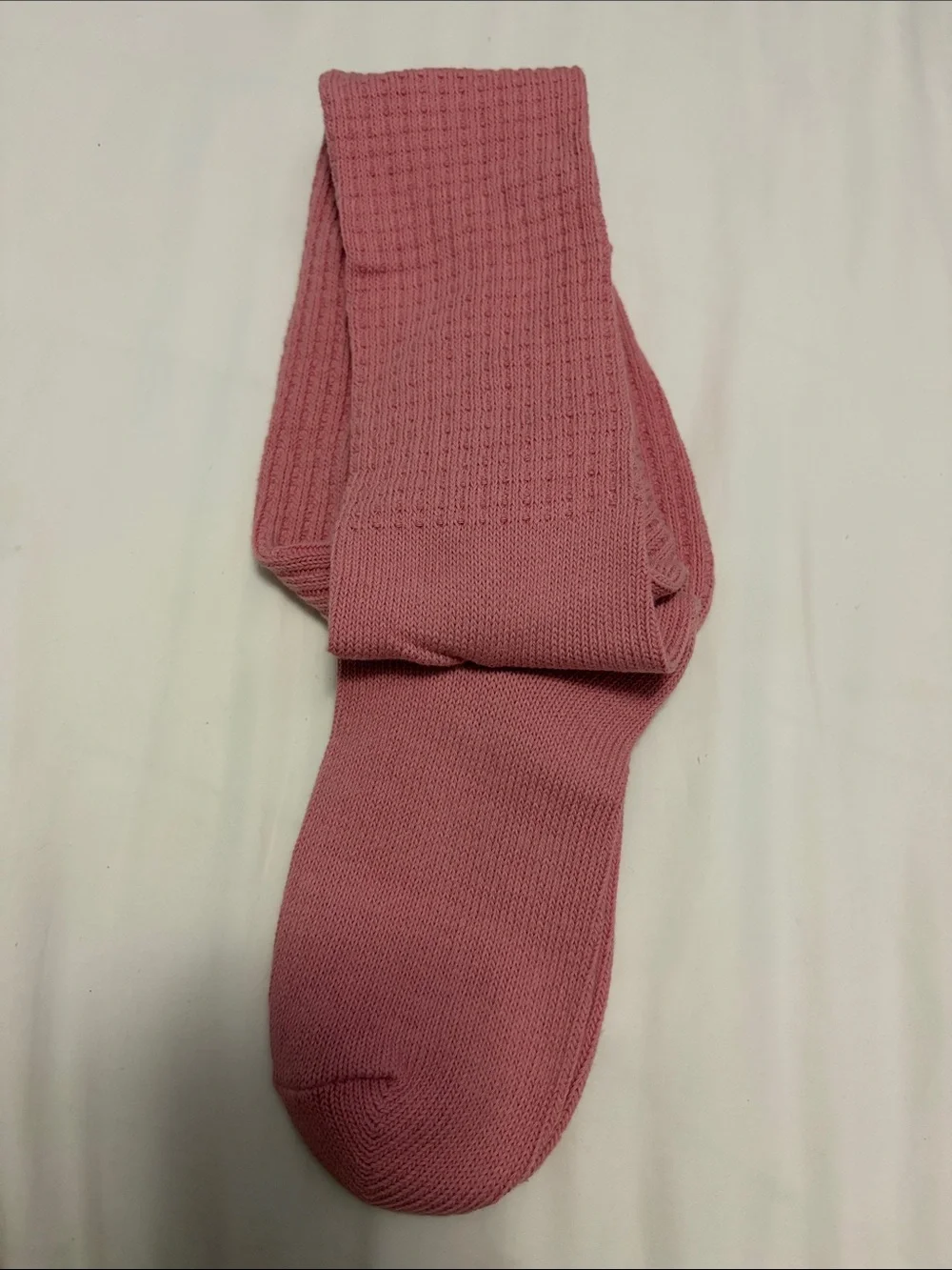 NWT Fabletics Pink Ribbed Thigh High Cable Knit Socks